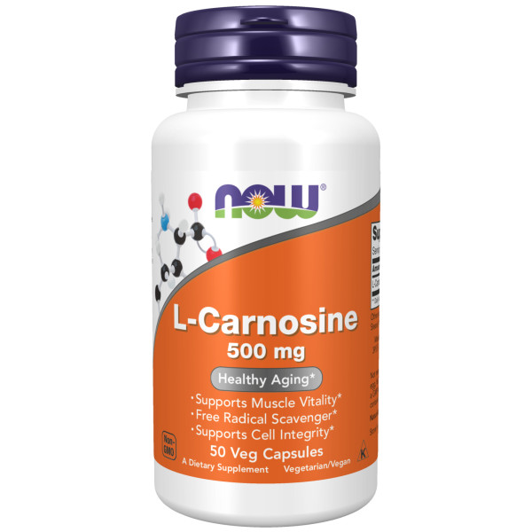 NOW L-Carnosine 500 mg 50 veg capsules