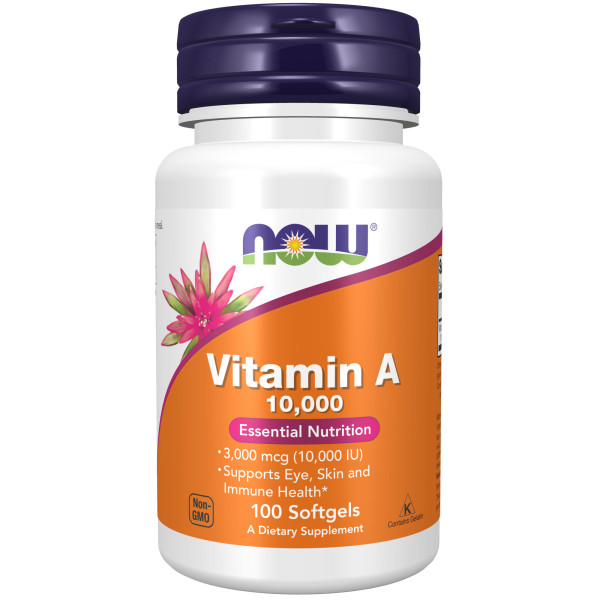 NOW Vitamin A 10000 ME 100 softgels