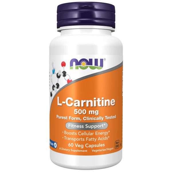 NOW L-Carnitine 500 mg 60 veg capsules