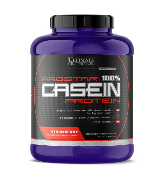 Ultimate Nutrition Prostar Casein 2270 grams (Клубника)