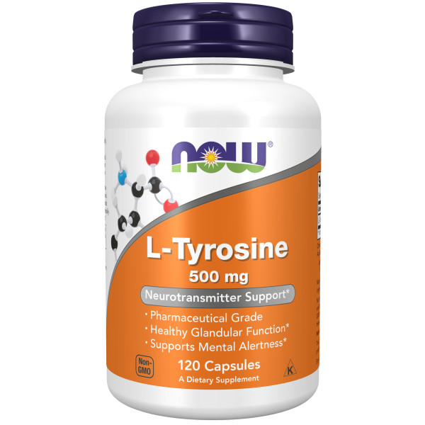 NOW L-Tyrosine 500 mg 120 capsules
