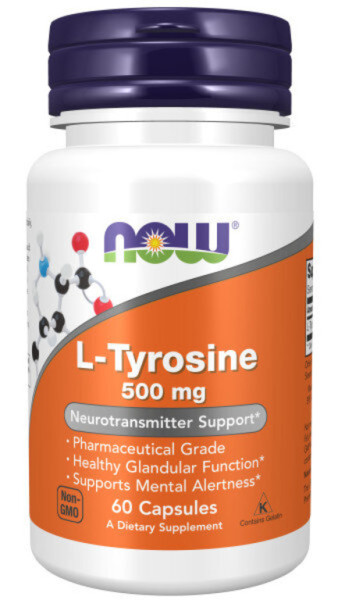 NOW L-Tyrosine 500 mg 60 capsules