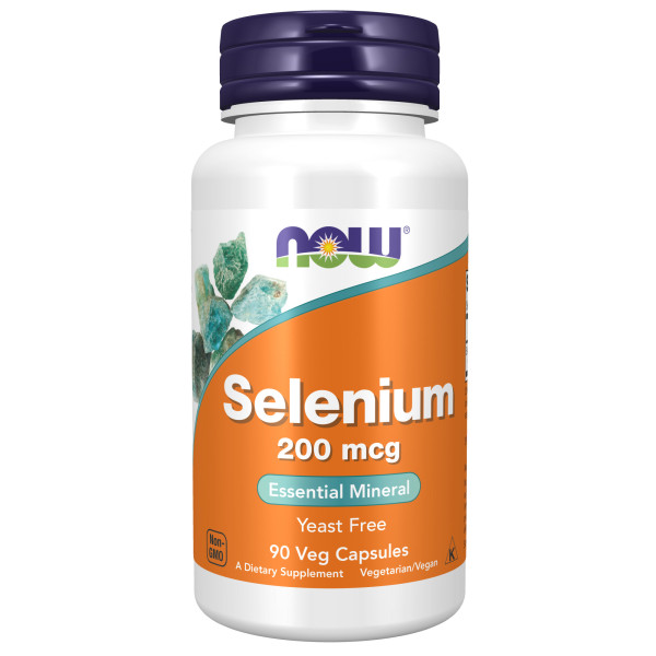 NOW Selenium 200 mcg 90 veg capsules