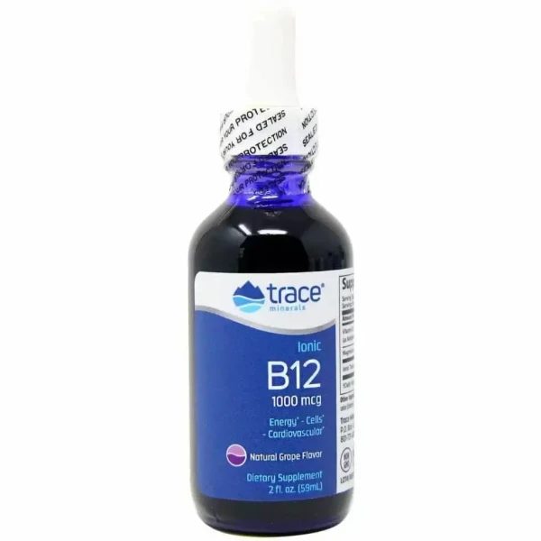 Trace Minerals Ионный Б12 жидкий 1000 мкг 59 мл (Виноград)