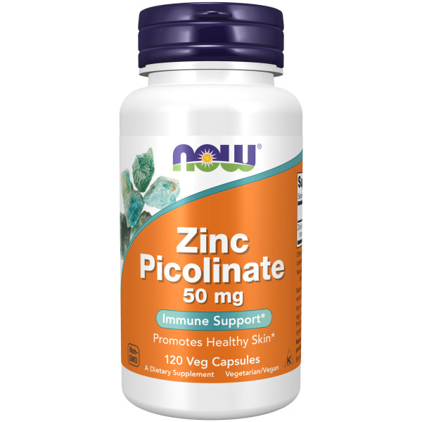 NOW Zinc Picolinate 50 mg 120 veg capsules