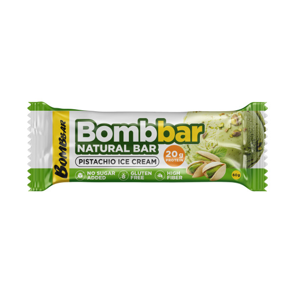 Bombbar Протеиновый батончик 60 grams (Фисташковый пломбир)