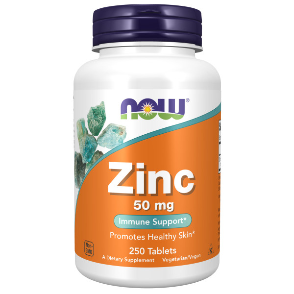 NOW Zinc 50 mg 250 tablets