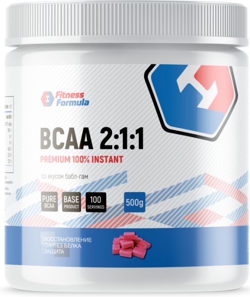 Fitness Formula БЦАА 500 грамм (Бабл Гам)