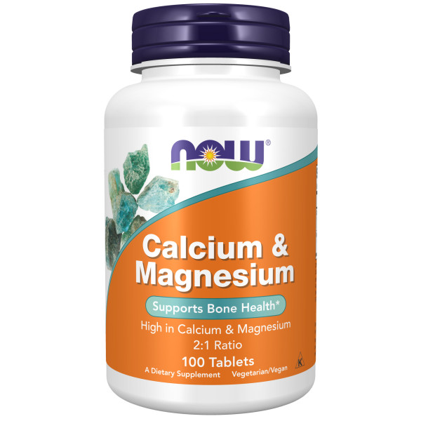 NOW Calcium & Magnesium 100 tablets