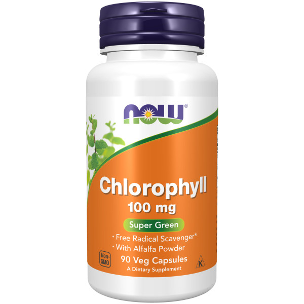 NOW Chlorophyll 100 mg 90 veg capsules
