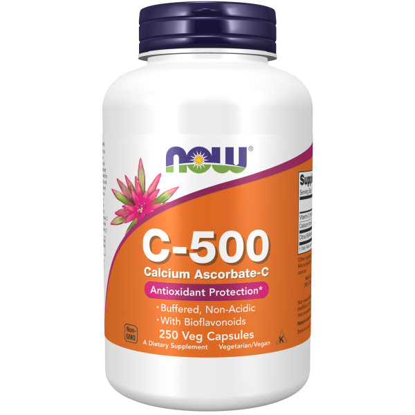 NOW C-500 Calcium Ascorbate-C 250 veg capsules