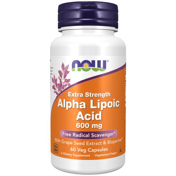 NOW Alpha Lipoic Acid 600 mg 60 veg capsules
