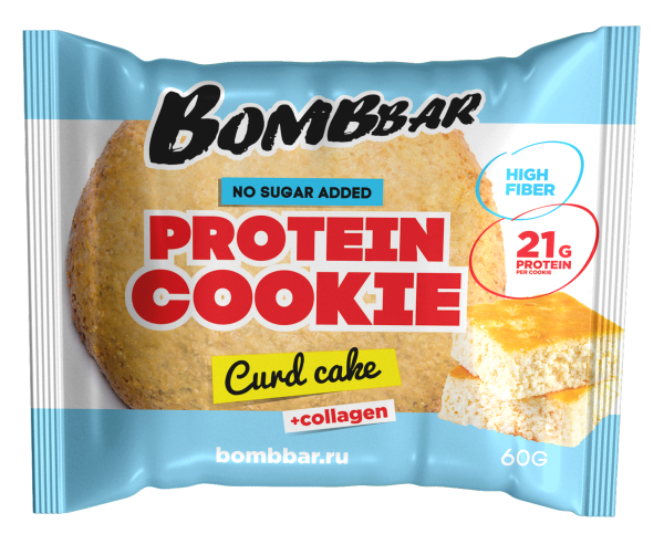 Bombbar Protein cookie 60 grams (Творожный кекс)