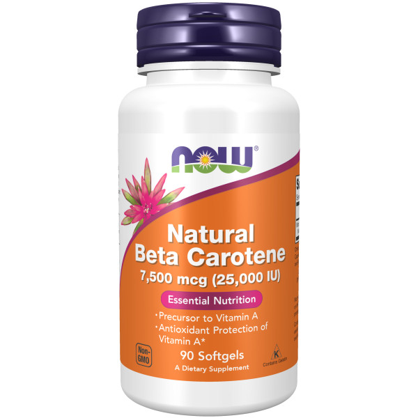 NOW Natural Beta Carotene 25000 ME 90 softgels