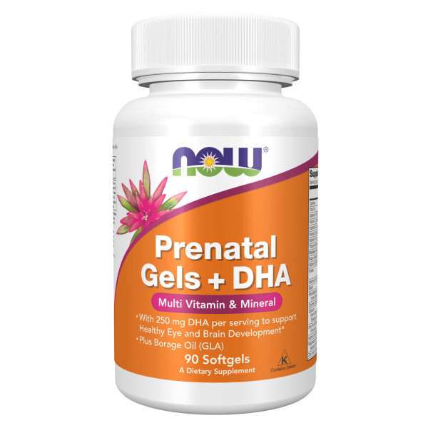 NOW Prenatal Gels + DHA 90 softgels