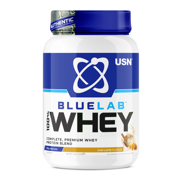 USN BlueLab Whey 908 grams (Чай лате Срок 27.05.2026)