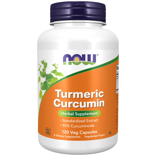 NOW Turmeric Curcumin 665 mg 120 veg capsules