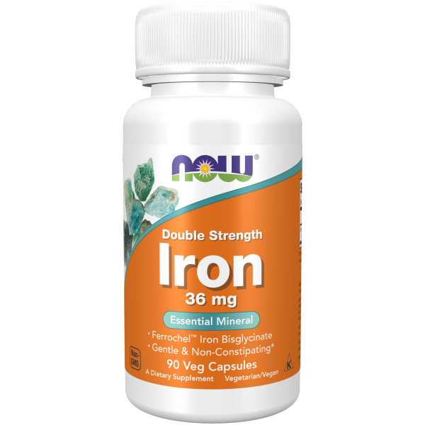NOW Iron 36 mg 90 veg capsules