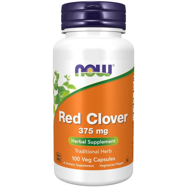 NOW Red Clover 375 mg 100 veg capsules