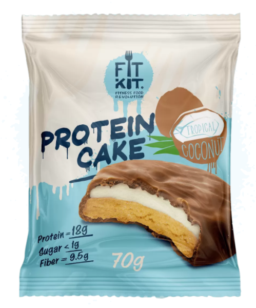 Fit Kit Protein cake 50 grams (Тропический кокос )
