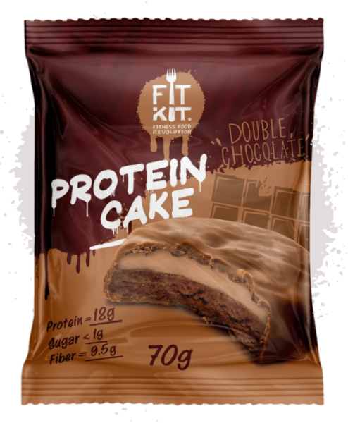 Fit Kit Protein cake 50 grams (Двойной шоколад )
