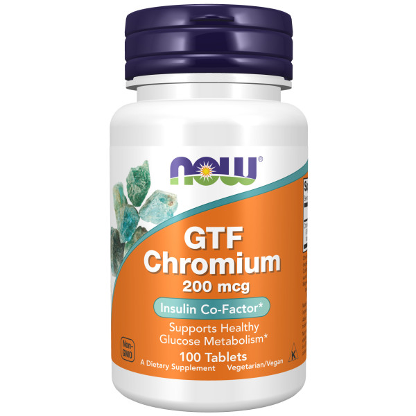 NOW GTF Chromium 200 mcg 100 tablets