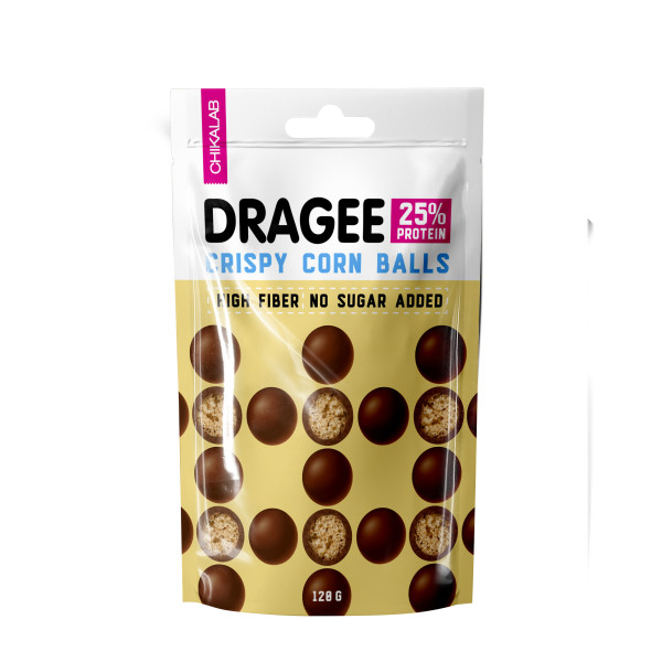 Chikalab Драже Шарики кукурузные в темном шоколаде 120 grams