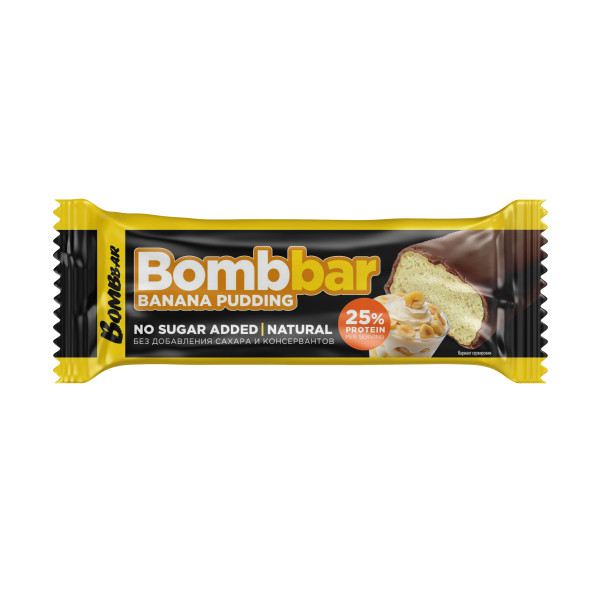 Bombbar Протеиновый батончик 40 grams (Банановый пудинг)
