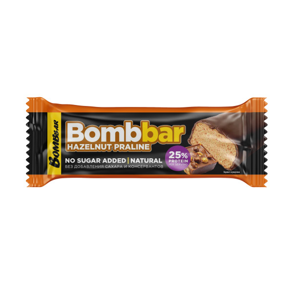 Bombbar Протеиновый батончик 40 grams (Фундучное пралине)
