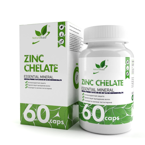 NaturalSupp Цинк Хелат 60 капсул