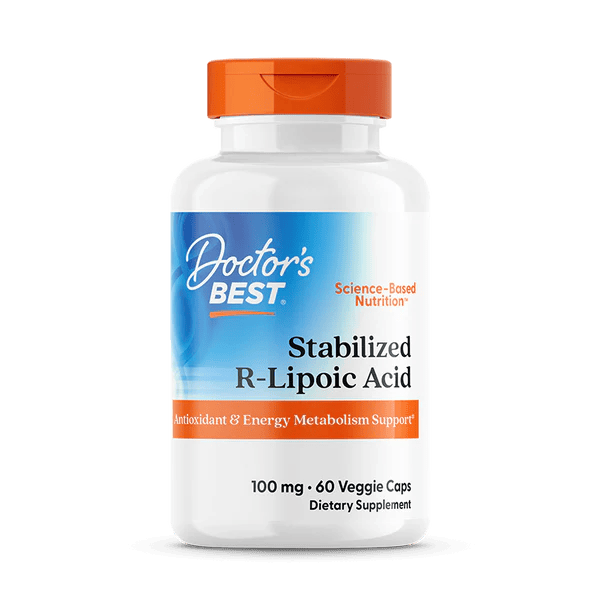 Doctor's Best Stabilized R-Alpha-Lipoic Acid 100 mg 60 veg capsules