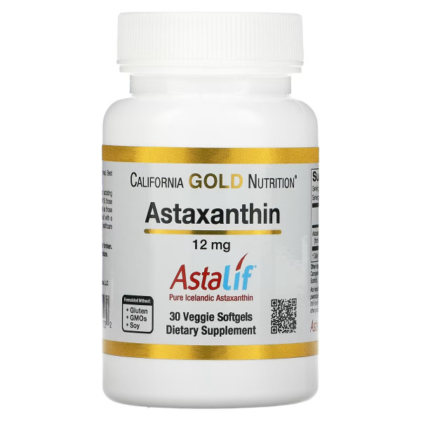 California GOLD Nutrition Astaxanthin 12 mg 30 veg softgels
