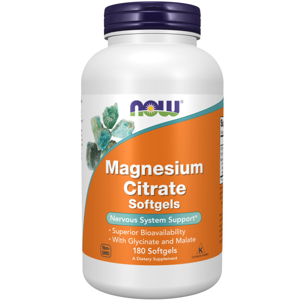 NOW Magnesium Citrate 134 mg 180 softgels