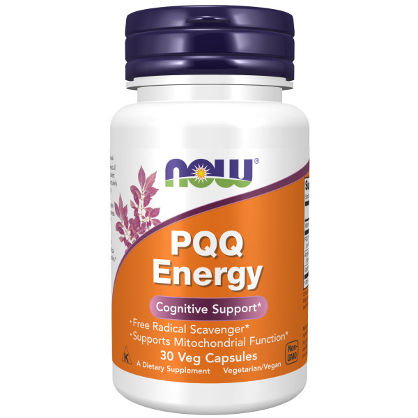 NOW PQQ Energy 20 mg plus 30 veg capsules