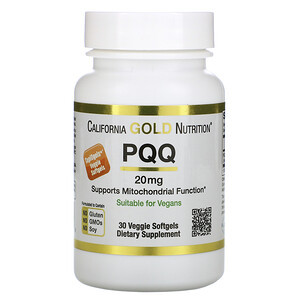California GOLD Nutrition PQQ 20 mg 30 softgels