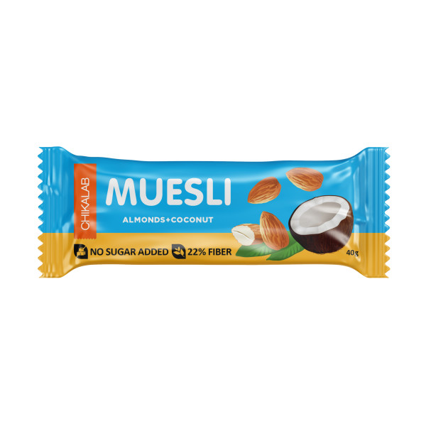 Chikalab Muesli 40 grams (Миндаль с кокосом)