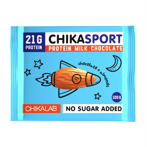 Chikalab Шоколад Молочный 100 grams (Шоколад молочный с миндалем)