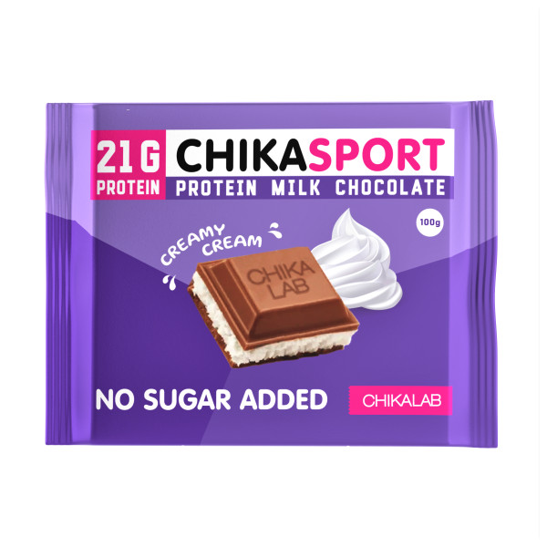 Chikalab Шоколад Молочный 100 grams (С начинкой сливочный крем)