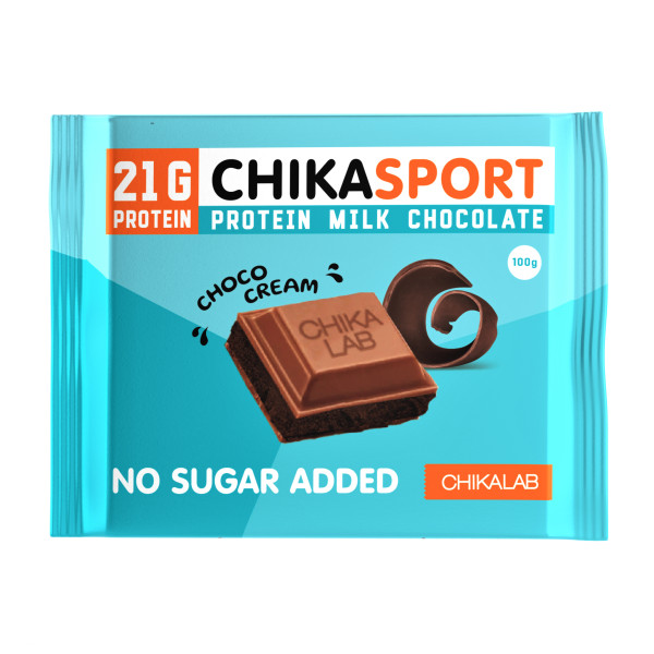 Chikalab Шоколад Молочный 100 grams (С начинкой шоколадный крем)