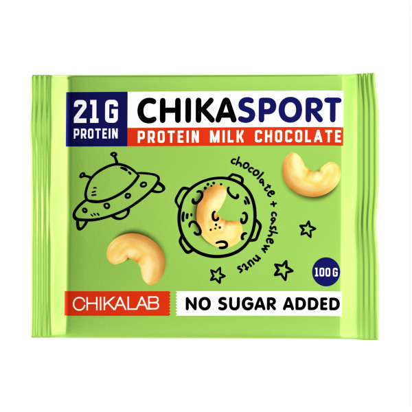 Chikalab Шоколад Молочный 100 grams (Шоколад молочный с кешью)