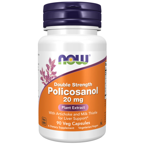 NOW Policosanol 20 mg 90 veg capsules