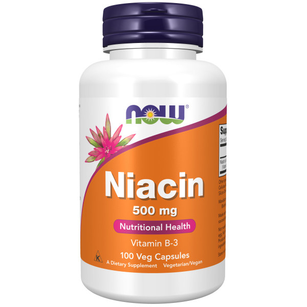 NOW Niacin 500 mg 100 veg capsules