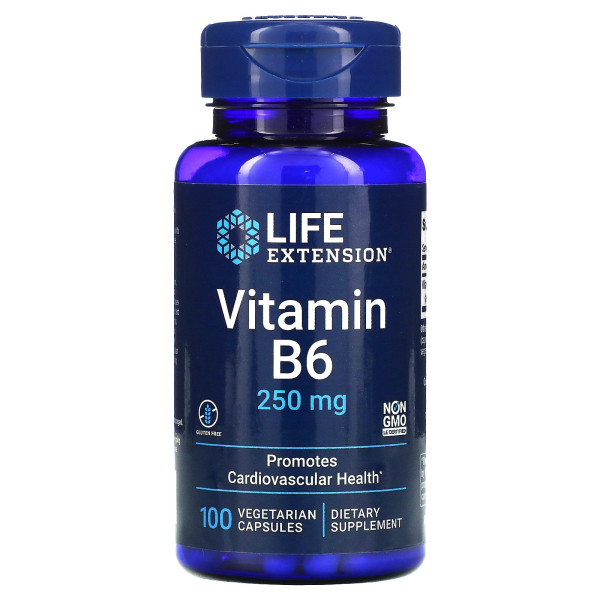 Life Extension Vitamin B6 250 mg 100 veg capsules