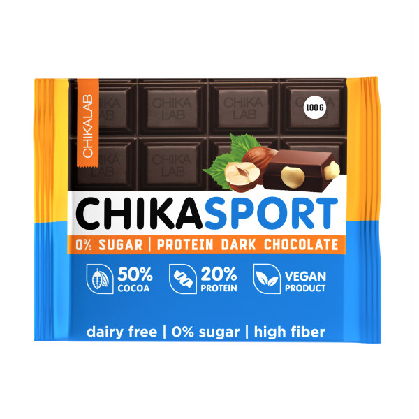 Chikalab Шоколад темный 100 grams (С фундком)