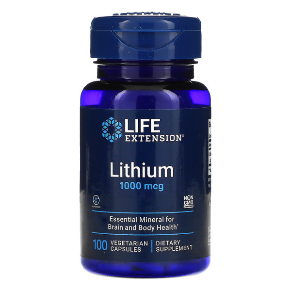 Life Extension Lithium 1000 mcg 100 veg capsules