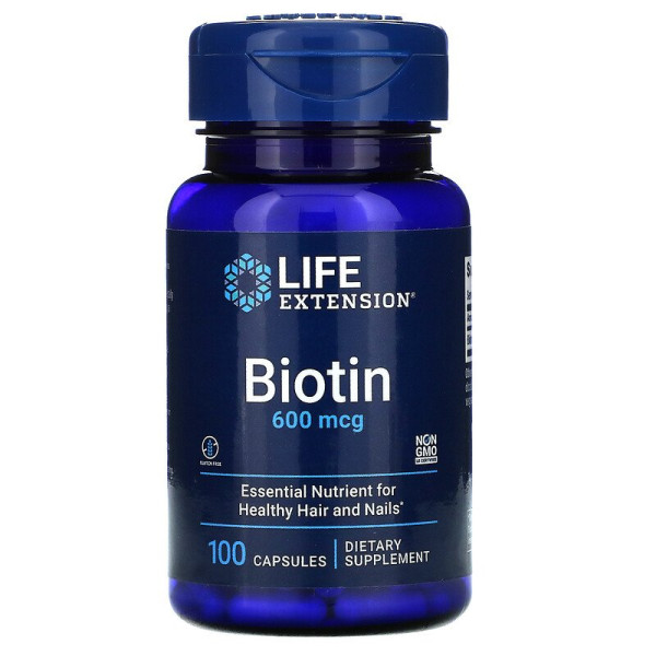 Life Extension Biotin 600 mcg 100 capsules