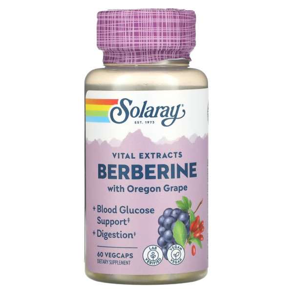 Solaray Berberine with Oregon grape 60 veg capsules