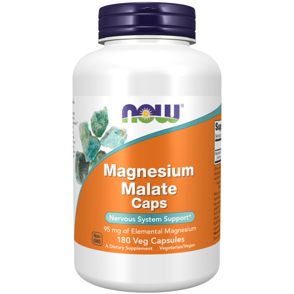 NOW Magnesium Malate 180 veg capsules