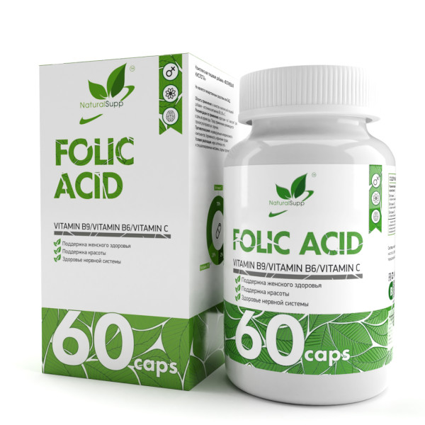 NaturalSupp Folic Acid 60 capsules