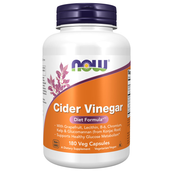 NOW Cider Vinegar diet 500 mg 180 veg capsules